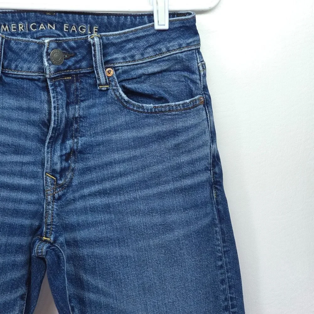American Eagle Outfitters Slim‎ Straight Jeans Mens 30x28 Flex Medium Wash Faded